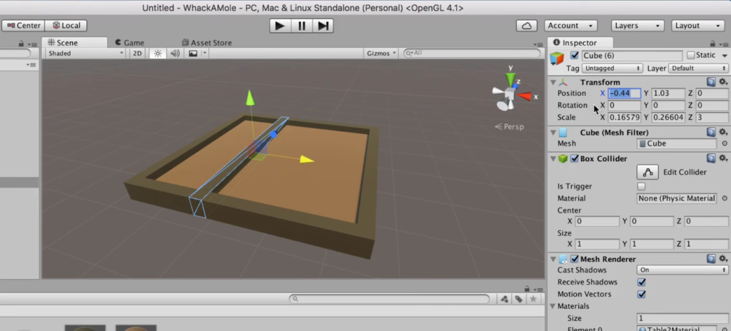 Splitting a Table into Sections in Unity