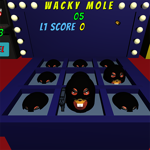 Game Screenshots of a Whack a Mole Game